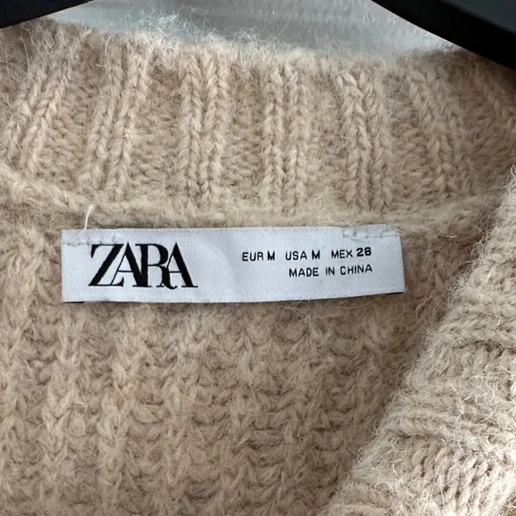 Zara Cream Floral Sweater - Picture 3 of 6